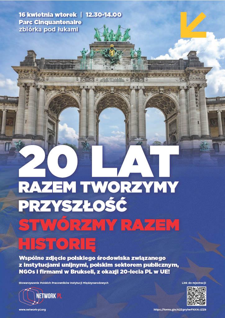 Pamiątkowe zdjęcie z okazji 20-lecia wejścia Polski do UE